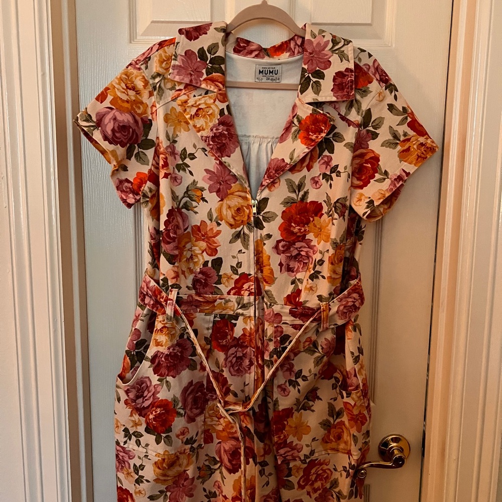 Floral Print Women's Romper - Multicolor